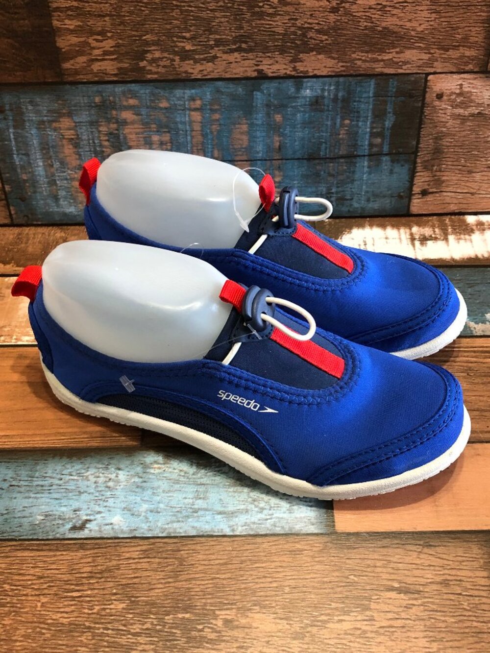 Speedo Juniors Kids Boys Water Shoes Blue Size M (shoe size 2-3)